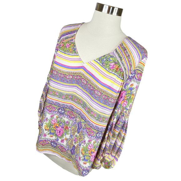 Maeve x Anthropologie Ceresco Bohemian Peasant Top - Size XS - Picture 3 of 7